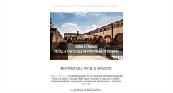 Desktop Screenshot of hotelilchiostro.it
